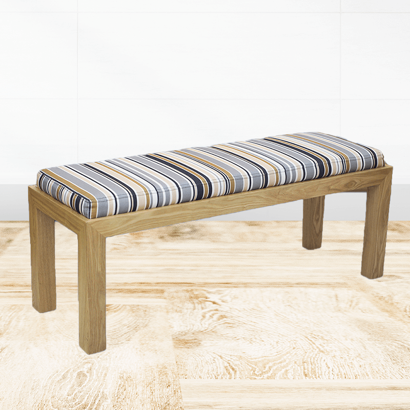 Banca tapizada decorativa para sala